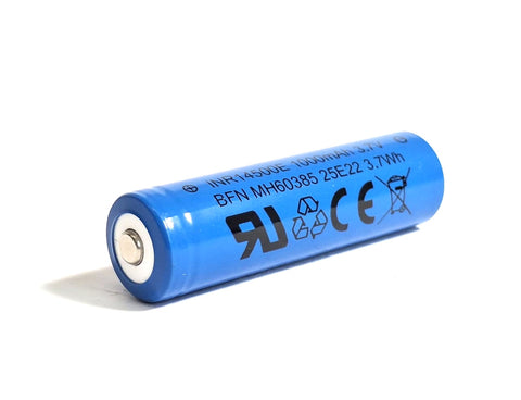 Enerpower ICR14500 Li-Ion 14500 AA 3.6V 800 mAh button top Enerpower ICR14500 Li-Ion 14500 AA 3.6V 800 mAh button top