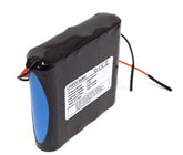 ENERpower 12V LiFePO4 4S1P 18650 2000 mAh open-end cable