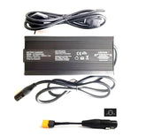 8A Ladegerät XT70 54V 432 Watt für 48V LiFePo4 Akkus XT-60 Aktiver Lüfter Krokodilklemmen