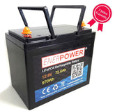 ENERpower LiFePO4 12V (12,8V) 75,60Ah 960Wh (830 Watt) - ENERpower LiFePO4 12V (12,8V) 75,60Ah 960Wh (830 Watt) - #tag1#  - #tag2# - #tag1# - #tag2# - #tag3#