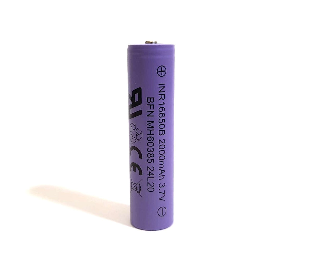 Enerpower 16650 2000 mAh / 2C Li-Ion 3.7V Industriezelle (UL) Button-Top - Enerprof