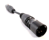 Enerpower Adapterkabel 10 cm XLR-3 weiblich auf XLR-4 - Enerprof