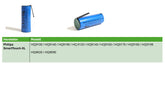 Philips smartTouch-XL Ersatzakku 18500 Li-Ion 2400 mAh U Lötfahne