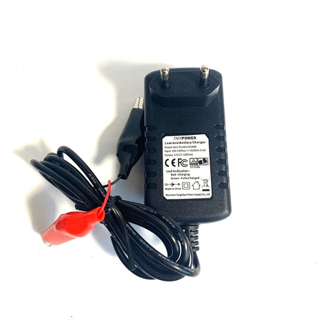 1A crocodile charger for 12V lead batteries (AGM / GEL / SLA / VRLA)