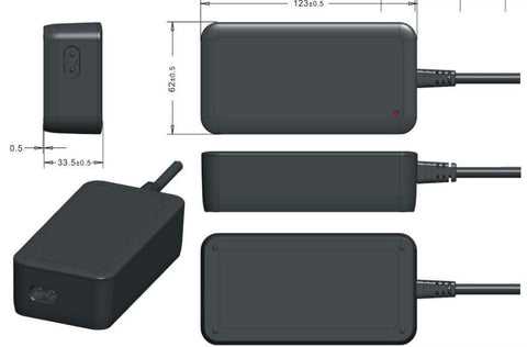 4S 4A DC Rundstecker männlich (14.4V) Ladegerät für 12V Akkus LiFePO4 ENERpower Desk-Top