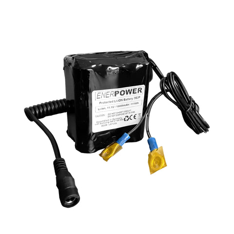 ENERpower 3S2P 10Ah Open End 11.1V Battery (12V) (110Wh) 3x2 open ends