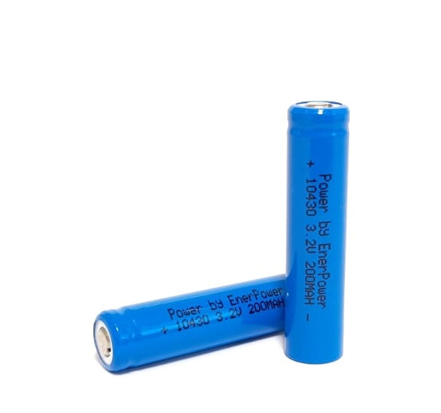 ENERpower 10430 (AAA) LifePo4 3.2V 200 mAh 1C Flat 