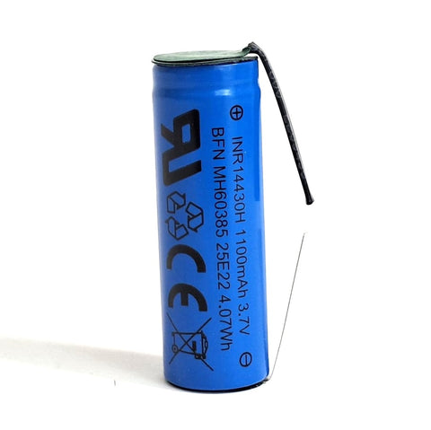 Toothbrush Oral-B Pro 2000 (Type 3771) replacement battery 14430 U soldering lug Li-Ion 3.6V