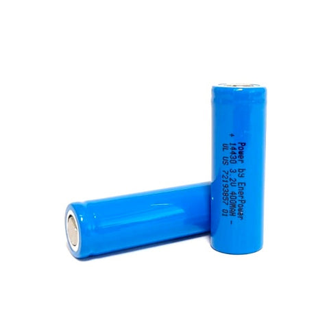 ENERpower 14430 3.2V 400 mAh 2C Flat 