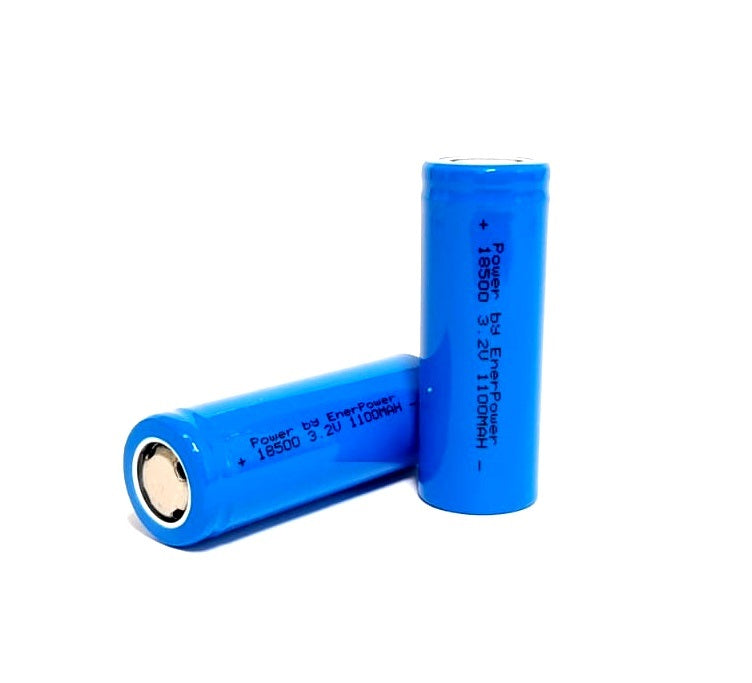 ENERpower 18500 3.2V 1100 mAh 2C Flat 