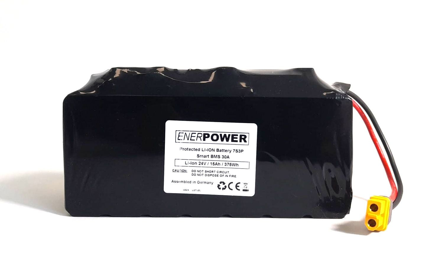 Softpack battery 24V 15Ah BMS 30A XLR-3 with 50S (360Wh) XT-60