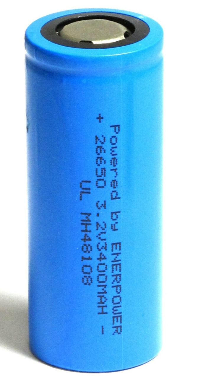 ENERpower 26650 LiFePO4 3,2V 3400mAh (3C) - UL1642, IEC62133