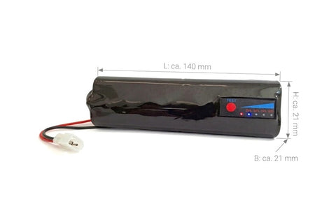 ENERpower Treptow battery 7.4V 10000mAh Molex LED stick charge level indicator