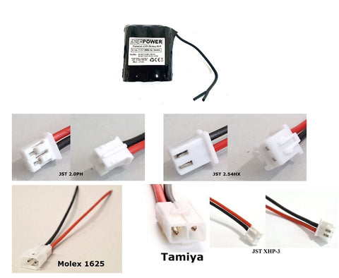 JST 2.0PH ENERpower 3S1P 11,1V Akku (12V) 5000mAh (55Wh)  3x1