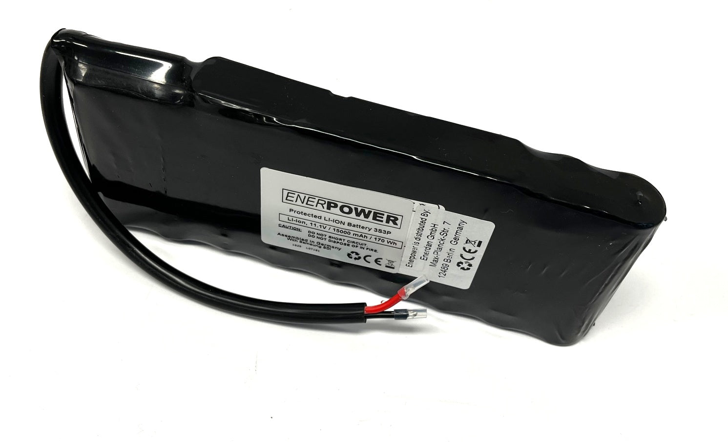 ENERpower 3S3P 11,1V Akku (12V) 15000mAh 170 Wh 50E 9x1 Open-End