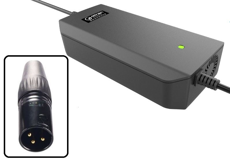Silverfish charger 54.6V 3A (approx. 165 watts) XLR-3 for Silverfish