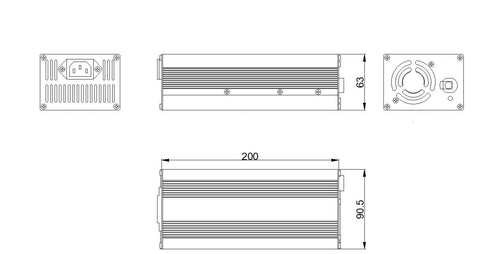 8A Ladegerät XT70 54V 432 Watt für 48V LiFePo4 Akkus Aktiver Lüfter Krokodilklemmen