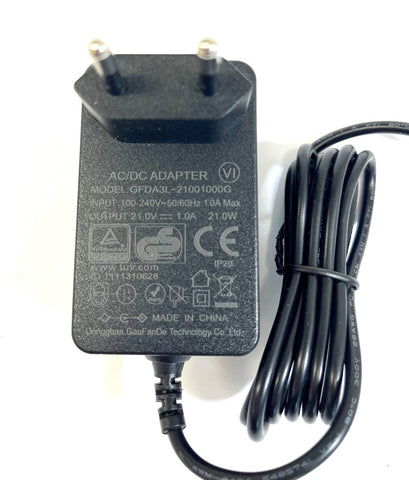 5S 1A DC (21V) Ladegerät Netzladegerät 18V - 18,5V für Li-Ion-Akkus 22,5W