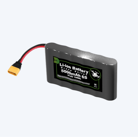 Li-Ion drone battery 5000mAh 21.6V BMS 25A (6S1P-P50B)