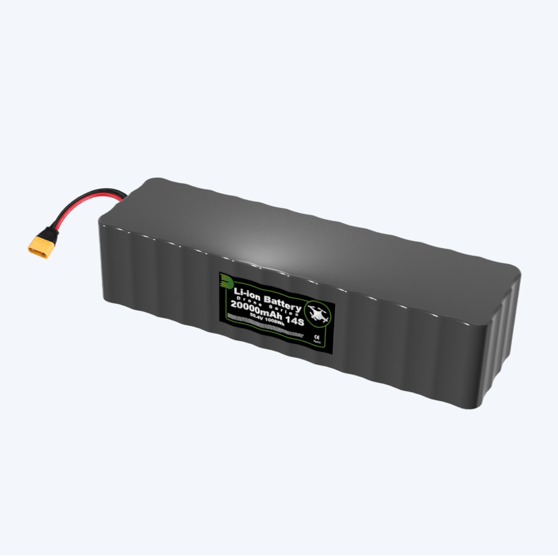 Li-Ion drone battery 20000mAh 50.4V BMS 100A (14S4P-P50B)