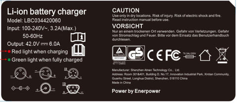 6A Atnen Ladegerät 42V 252 Watt für 36V-37V Li-Ion Akkus GS XLR-3 - 6A Atnen Ladegerät 42V 252 Watt für 36V-37V Li-Ion Akkus GS XLR-3 - #tag1#  - #tag2# - #tag1# - #tag2# - #tag3#