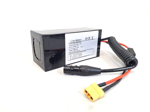 Softpack-Akku 24V (25,2V-25,9V) Li-Ion 10Ah BMS 25A XLR-3 (255Wh)