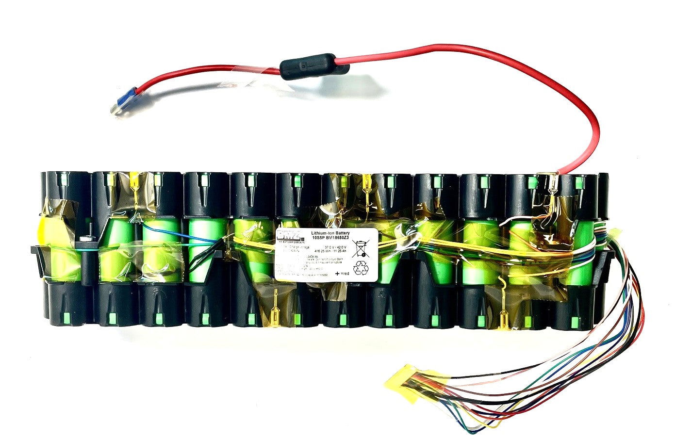 Akkublock 36V-37V 11,25Ah Murata US18650Z3 10S5P - Enerprof