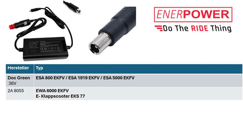 Doc Green EWA 6000 EKFV Enerpower DC-DC 12V-24V charger (42V) 2A DC+