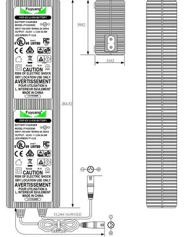 Kalkhoff Derby Cycle Impulse 1.0 2.0 Ersatzladegerät Enerpower 42V 2A XLR-4