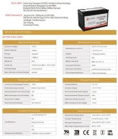 ENERpower Speicher Akku LiFePO4 12V (12,8V) 100Ah 1280Wh (UL, IEC, CB) - Enerprof