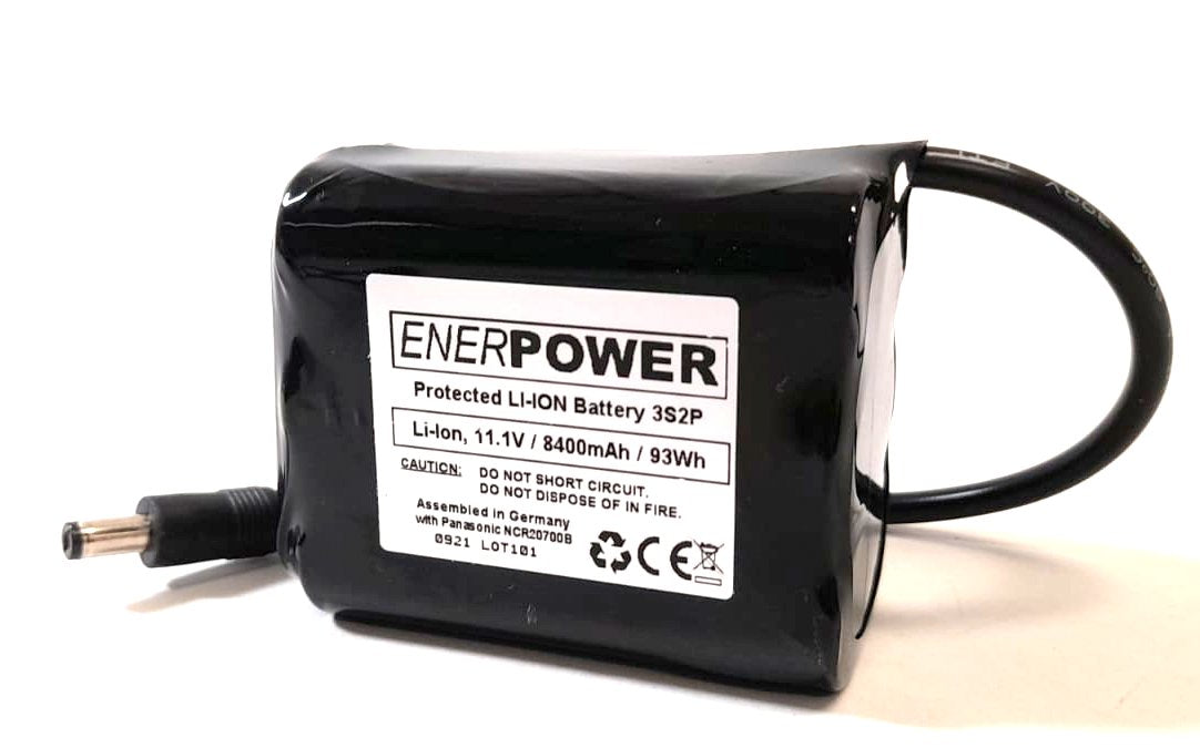 ENERpower Wildkamera 11,1V Akku (12V) 8400mAh Rundstecker männlich 3x2 (90Wh) - ENERpower Wildkamera 11,1V Akku (12V) 8400mAh Rundstecker männlich 3x2 (90Wh) - #tag1#  - #tag2# - #tag1# - #tag2# - #tag3#