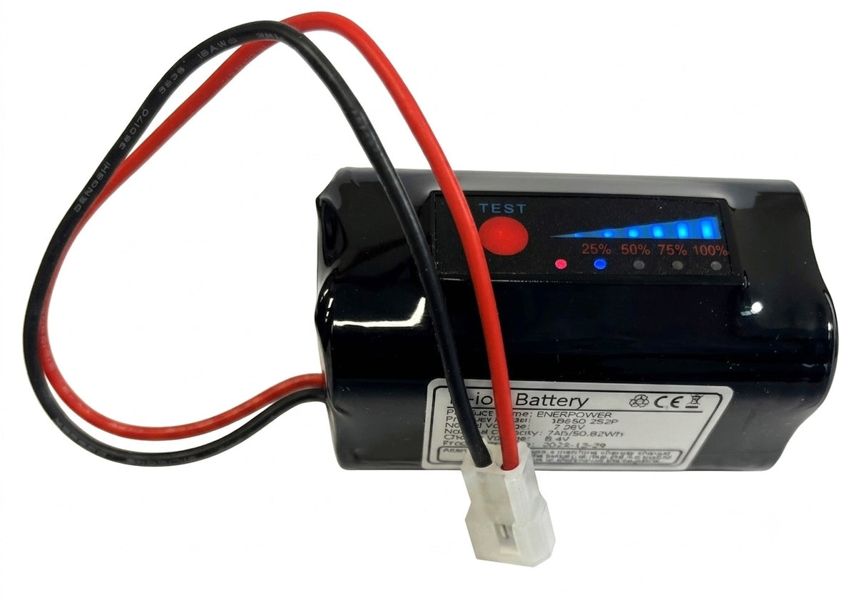 ENERpower Grünau Akku 7,4V 2S2P 6800mAh Molex LED Ladestandanzeige
