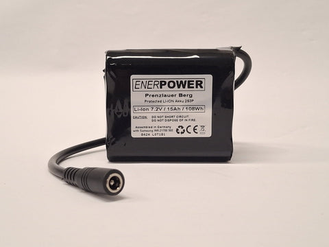 ENERpower Prenzlauerberg battery 7.2V-7.4V Li-Ion 15Ah round plug