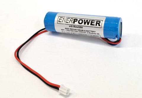 ENERpower 1S1P Li-Ion-Akku 3,6V-3,7V 3200 mAh mit JST PH 2.0 2-Polig