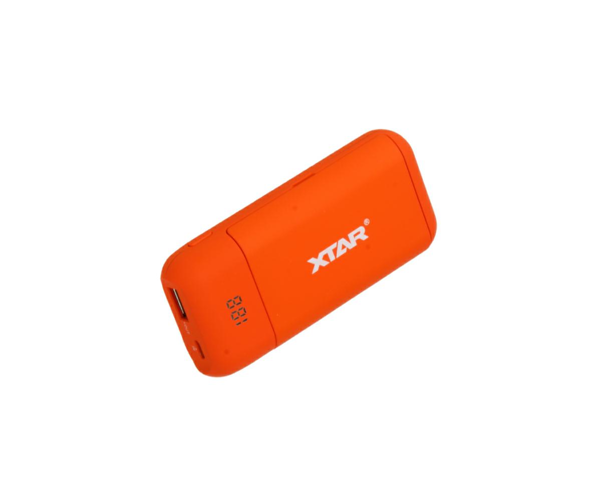 Xtar PB2 - 7000 mAh Powerbank & Li-Ion Ladegerät (Orange)