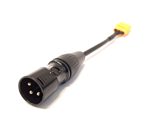 Adapterkabel 10 cm XT-90 Female auf XLR-3-Pins Male