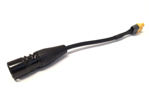 Adapterkabel 10 cm XT-60 Female auf XLR-3-Pins Male