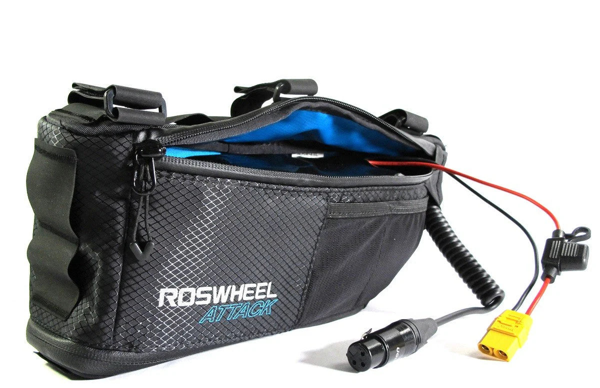 Softpack-Akku 48V 10Ah BMS 20A XLR-3 mit 50G in Rahmentasche