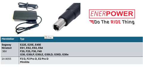 Segway Ninebot 42V 2A DC Ladegerät 85 Watt für 36V-37V Li-Ion Akkus (CB, GS, UL)