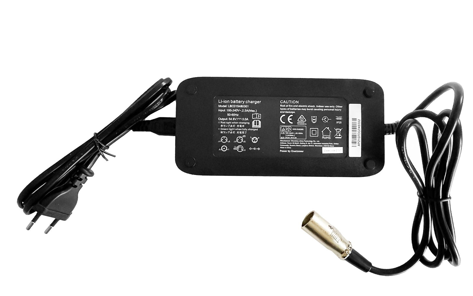 Silverfish Ladegerät 54,6V 3A (ca. 165 Watt) XLR-3 für Silverfish - Silverfish Ladegerät 54,6V 3A (ca. 165 Watt) XLR-3 für Silverfish - #tag1#  - #tag2# - #tag1# - #tag2# - #tag3#