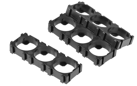 18650 modulierbare Zellenhalterung Abstandhalter Kunststoff für 3 x 18650 Akkuzellen