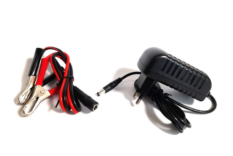 1S 2A DC charger for Li-Ion / Li-Po batteries 3.6V-3.7V (GS, CB) crocodile clips