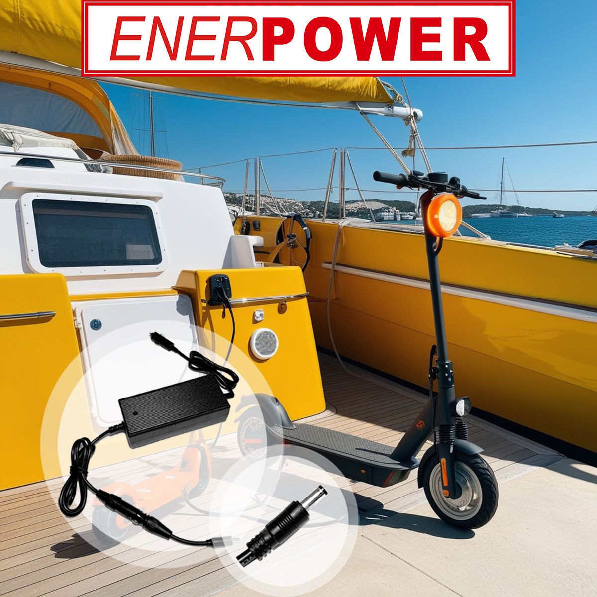 Doc Green EKS 77 / ESA 800 EKFV Enerpower DC-DC 12V-24V Ladegerät (42V) 2A DC