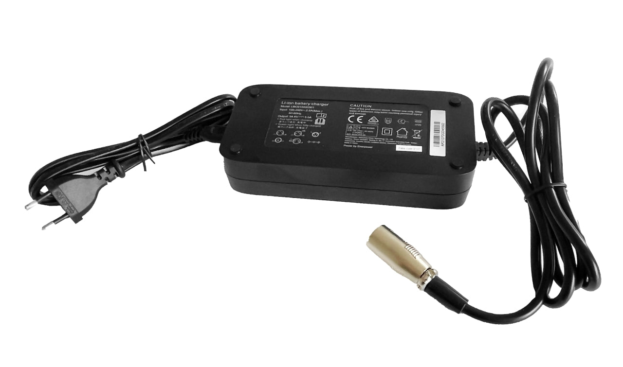 Silverfish charger 54.6V 3A (approx. 165 watts) XLR-3 for Silverfish