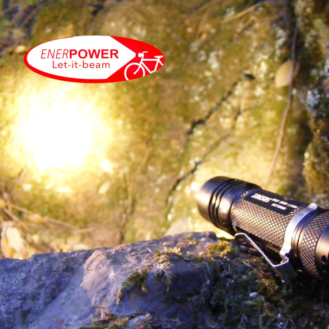 ENERpower Folomov S18650 Lamp 900L + Battery + Bike Mount