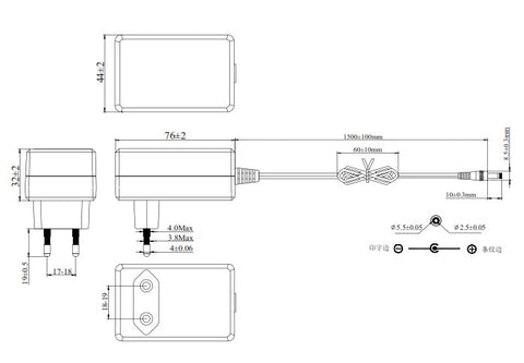 AVM FRITZFON C5 Netzteil 12V AC-DC 2A Ausgang (24W) 5.5 x 2,5 mm EU (GS)
