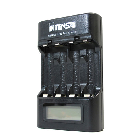 Tensai TI-400L AA / AAA Akkuladegerät Ni-Mh / Ni-Cd LC-Display