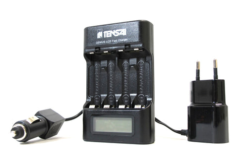 Tensai TI-400L AA / AAA Akkuladegerät Ni-Mh / Ni-Cd LC-Display