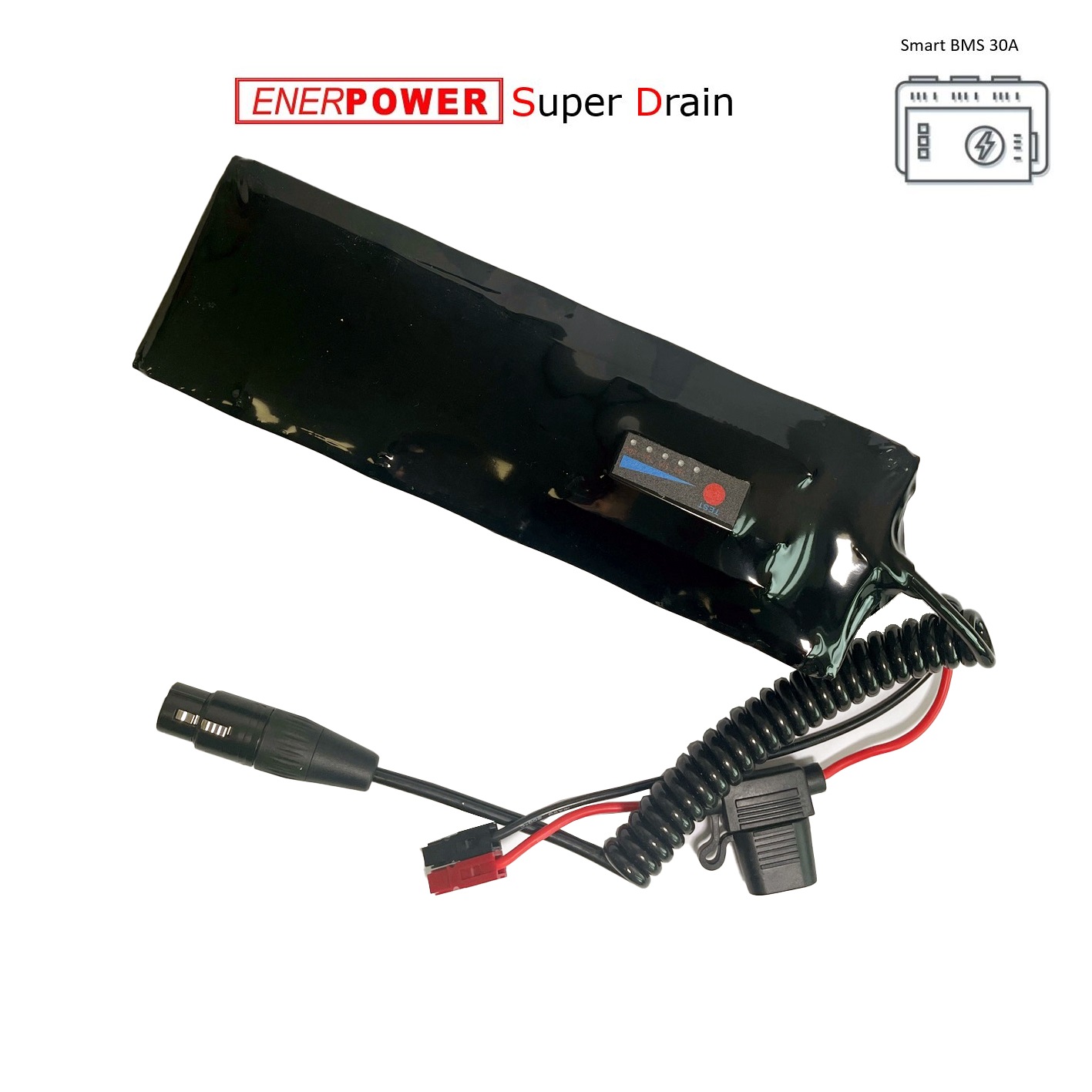 Softpack Battery 36V 10 x 2 Smart BMS 30A XLR-3 Super Drain (8Ah / 10Ah)