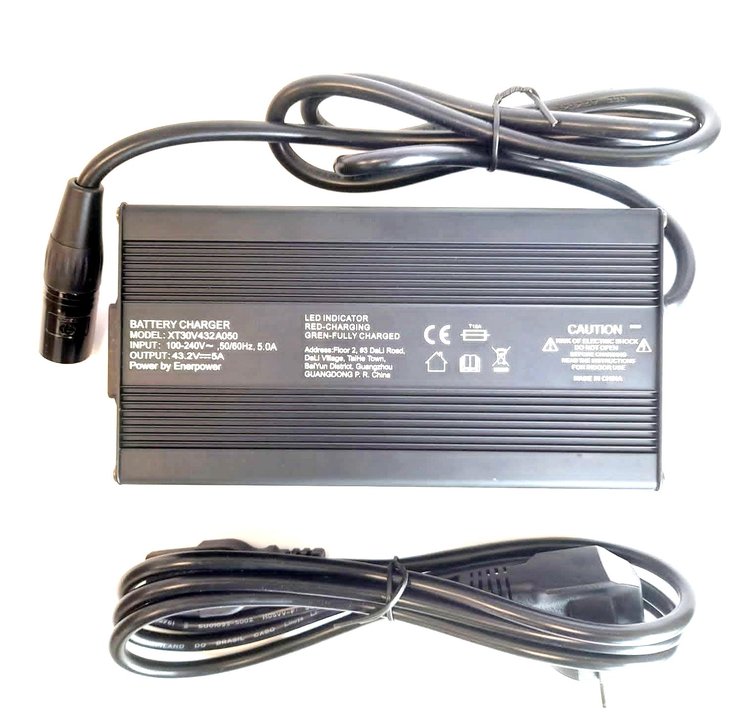 5A XT30 Charger 43.2V 7A for 36V Batteries LiFePo4 With Fan 